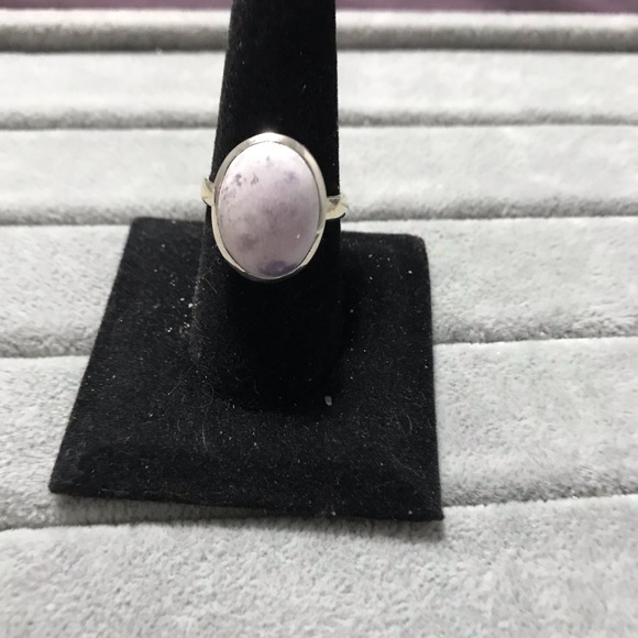 New Sterling Silver Adjustable Purple Genuine Utah Tiffany Stone Ring Size 9 Gem - Picture 2 of 13